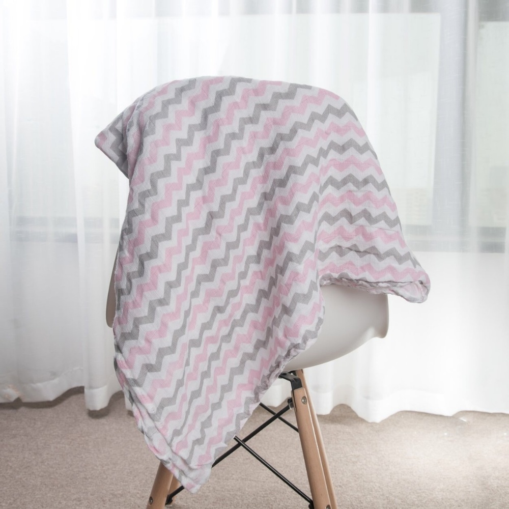 CLOSEOUT!! 100% Cotton Swaddle Blankets (Girl) - Picture 5 of 6